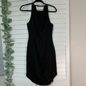 GF Collection Sleeveless Halter Pleated Top Midi